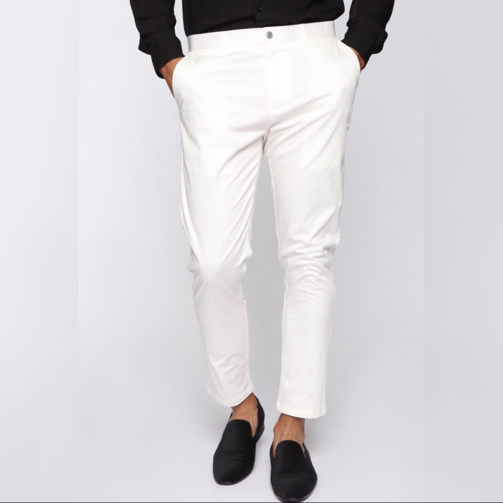 White trouser pants